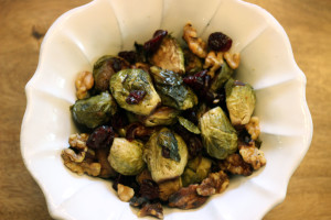 Agave Roasted Brussels Sprouts
